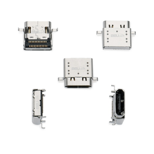 TYPE-C 24P 母座 板上双壳 L=9.17 双排SMT  CH=1.57 锡脚0.9==UC.01.52-1W-0003_调整大小